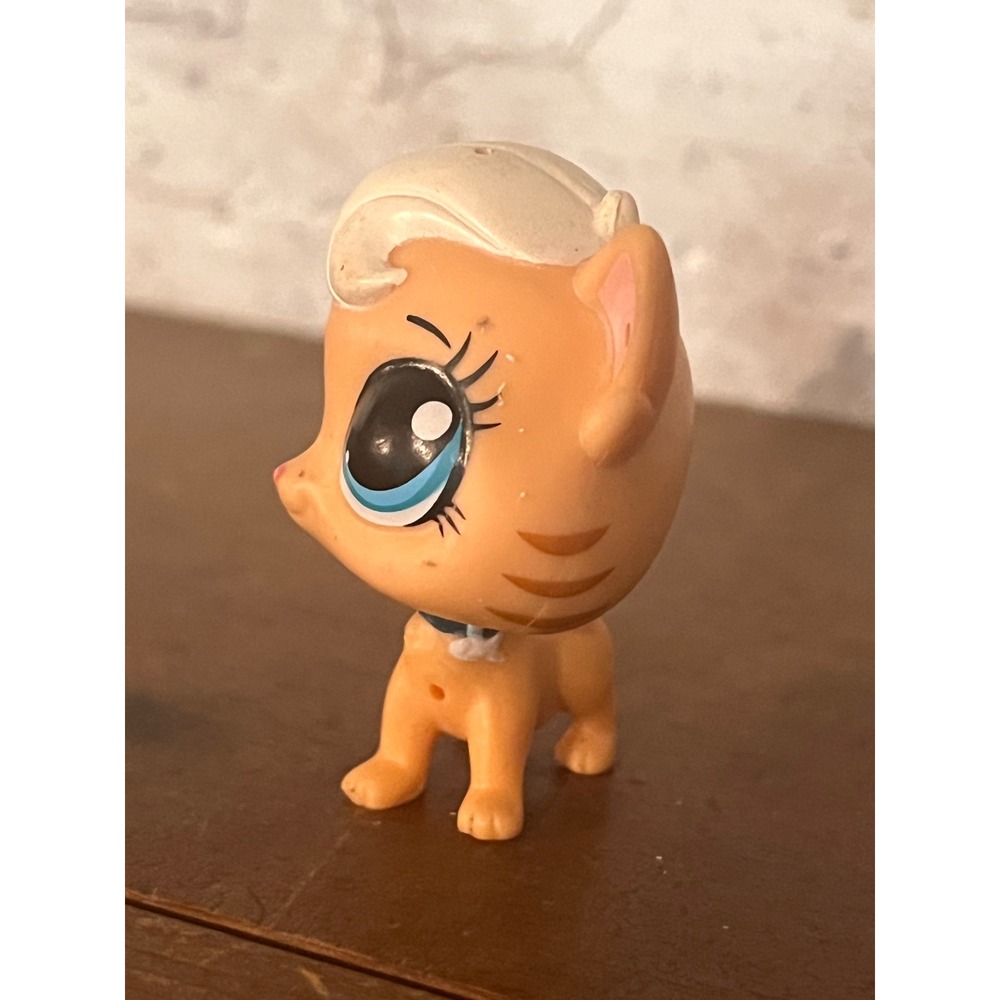 Littlest Pet Shop LPS #3877 Meow Meow Milkone Peach Kitty Cat - Picture 2 of 5